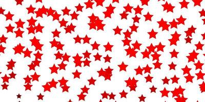 textura vector vermelho escuro com belas estrelas