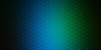 layout de vetor de azul escuro e verde com linhas, retângulos.