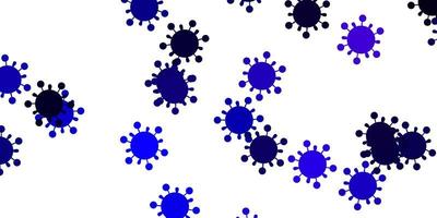 textura vector roxo claro com símbolos de doenças