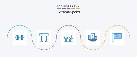 pacote de ícones do esporte azul 5, incluindo . esgrima. esporte. esporte vetor