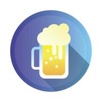 ícone de estilo detalhado de jarra de cerveja vetor