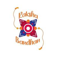 feliz raksha bandhan flor pulseira acessório estilo simples vetor