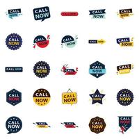 25 banners tipográficos versáteis para promover chamadas em mídia vetor