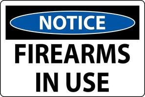 aviso armas de fogo permitidas assinar armas de fogo em uso vetor