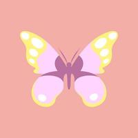 conjunto de borboletas de diferentes cores e formas isoladas no fundo branco. belos insetos voadores. ilustração vetorial em estilo cartoon plana. vetor