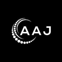 design criativo do logotipo da letra aaj. aaj design exclusivo. vetor