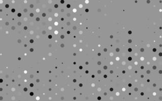 modelo de vetor cinza claro prata com círculos.