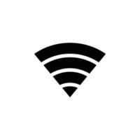 ilustração vetorial de ícone plano simples de wi-fi vetor