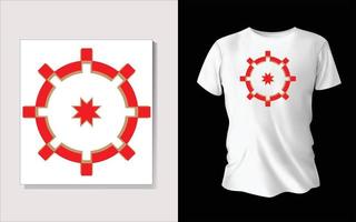 design de camiseta editável moderno de luxo vetor