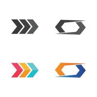 conjunto de ícones de negócios e gráfico vetorial de design de logotipo vetor