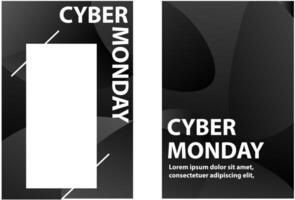 modelos de cyber segunda-feira grátis vetor