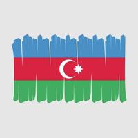 escova de bandeira do azerbaijão vetor