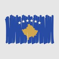 escova de bandeira kosovo vetor