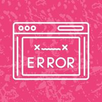 ícone de vetor de código de erro