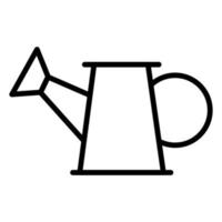 linha de ícone de regador isolada no fundo branco. ícone liso preto fino no estilo de contorno moderno. símbolo linear e curso editável. ilustração vetorial de traço perfeito simples e pixel vetor