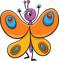 personagem de animal de inseto de borboleta de desenho animado vetor