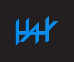 ícone do logotipo da letra hyahy. modelo de ilustração vetorial. carta de logotipo hyahy para modelo de design de vetor de empresa. logotipo da letra hyahy. logotipo hyahy.
