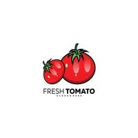 ilustração de design de tomate fresco ícone da arte colorido vetor