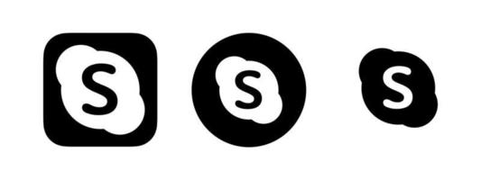 vetor do logotipo do skype, vetor grátis do ícone do skype