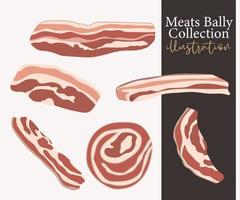 ilustração de bacon vetor