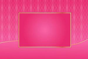 fundo abstrato de luxo moderno com elementos de linha dourada fundo gradiente rosa moderno para design vetor