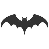 sinal e símbolos de vetor de ícone de morcego, design de vetor de silhueta de morcego de halloween isolado no fundo branco