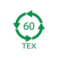 bio matéria reciclagem de material orgânico código 60 tex. ilustração vetorial vetor