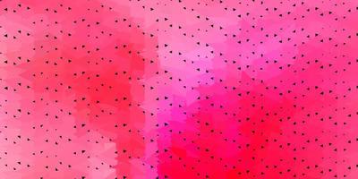 Desenho poligonal geométrico do vetor rosa claro.