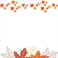 fundo de folhas de outono vetor