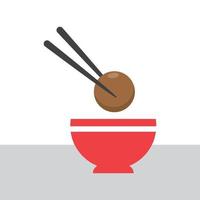 ilustração vetorial de comida tradicional japonesa vetor