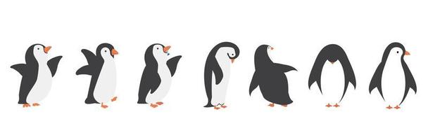 conjunto de caracteres de pinguim
