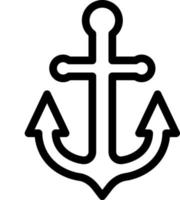 design de ícone de âncora vetor