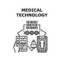 ilustração do conceito de vetor de tecnologia médica