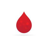 logotipo de ilustração de sangue vetor