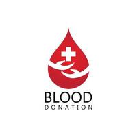 logotipo de ilustração de sangue vetor