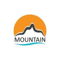 logotipo do ícone da montanha vetor