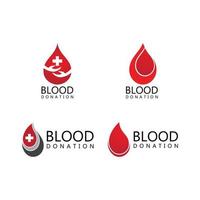 logotipo de ilustração de sangue vetor