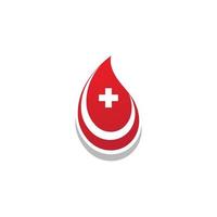 logotipo de ilustração de sangue vetor