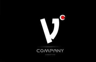 v design de ícone de logotipo de letra de alfabeto preto e branco com letras de estilo japonês. modelo criativo para negócios e empresa vetor