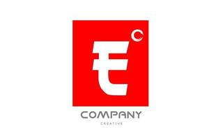 design de ícone do logotipo da letra do alfabeto vermelho e com letras de estilo japonês. modelo criativo para negócios e empresa vetor