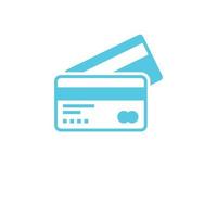 ícone do cartão de crédito. elemento simples monocromático da coleção de shopping. ícone de cartão de crédito criativo para web design, modelos, infográficos e muito mais vetor