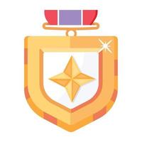 medalha do exército na moda vetor