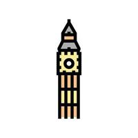 ilustração vetorial de ícone de cor big ben vetor