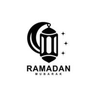 logotipo do ramadã. ilustração em vetor logotipo plano simples lanterna islâmica. vetor de logotipo de lanterna