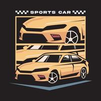 design de logotipo de vetor de carro esportivo. logotipo do super carro.