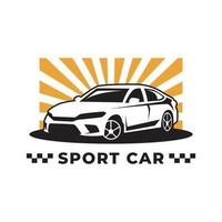 design de logotipo de vetor de carro esportivo. logotipo do super carro.