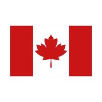bandeira canadense para feliz dia do Canadá desenho vetorial vetor
