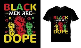 homens negros são design de camiseta legal vetor