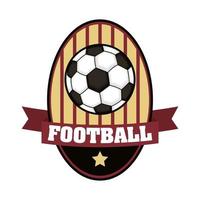 ícone do torneio de futebol com bola vetor