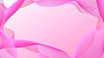 fundo abstrato rosa suave com formas onduladas. vetor de fundo gradiente rosa.
